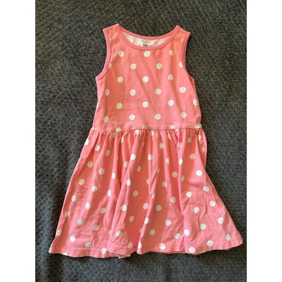 Set of two Sleeveless Pink Polka Dot Dresses - 4T - Picture 4 of 5